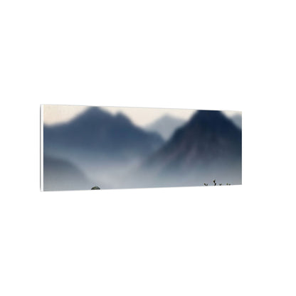 Mountain Mist Karesansui Canvas Art | Contemplative Zen Art