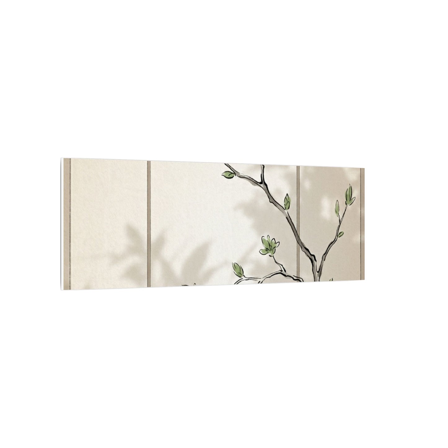 Shoji Screen Spring Canvas Art | Japandi Cozy Design