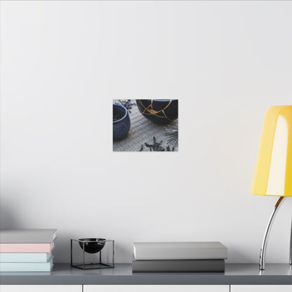 Kintsugi Tea Ceremony in Overcast | Gold Vein Canvas Art