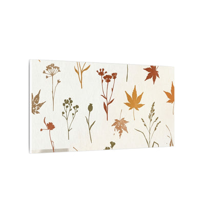 Autumn Dried Flowers Japanese Pattern Canvas Art | Elegant Decor