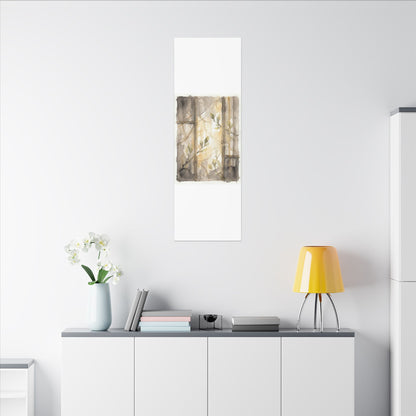 Shoji Screen Spring Canvas Art | Japandi Cozy Design