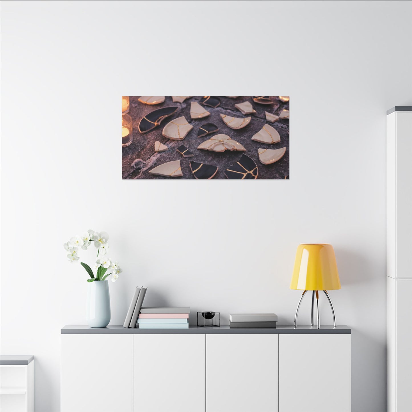 Winter Broken Pottery Broken Beauty Canvas Art | Beautiful Decor