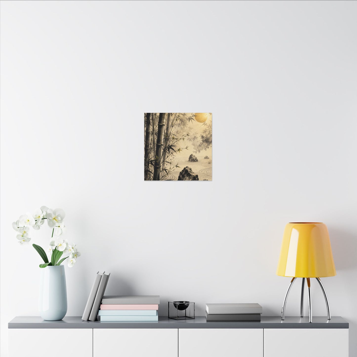 Peaceful Bamboo Grove Canvas Art - Karesansui Zen