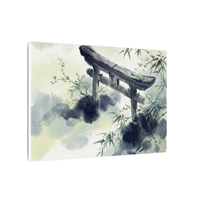 Torii Gate Sumi E Canvas Art | Serene Zen Art