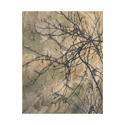 Shadow Play Winter Wall Art Print | Japandi Earthy Design