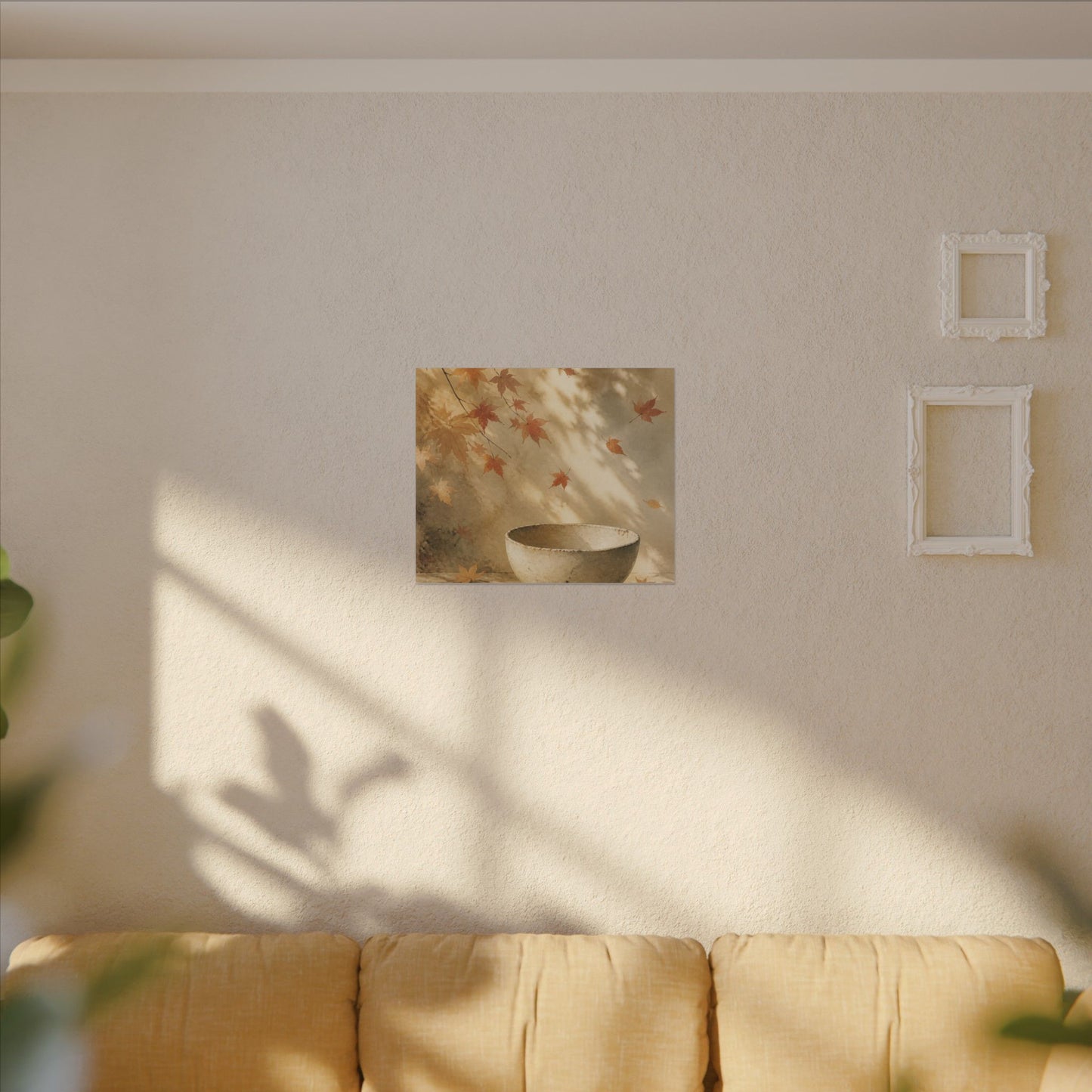 Japandi Ceramic Bowl in Dappled | Watercolor Canvas Art