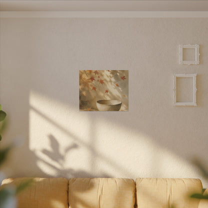 Japandi Ceramic Bowl in Dappled | Watercolor Canvas Art