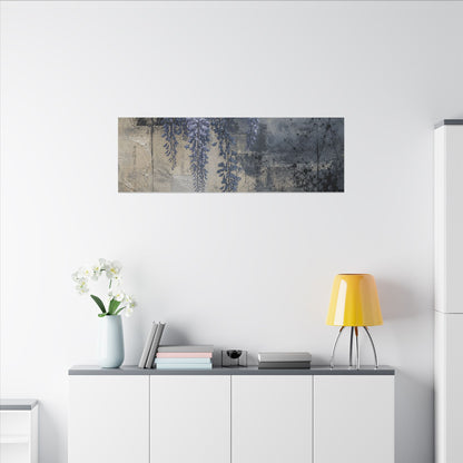 Winter Wisteria Texture Canvas Art | Elegant Decor
