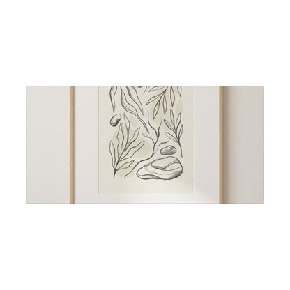 Japandi Charcoal Canvas Art