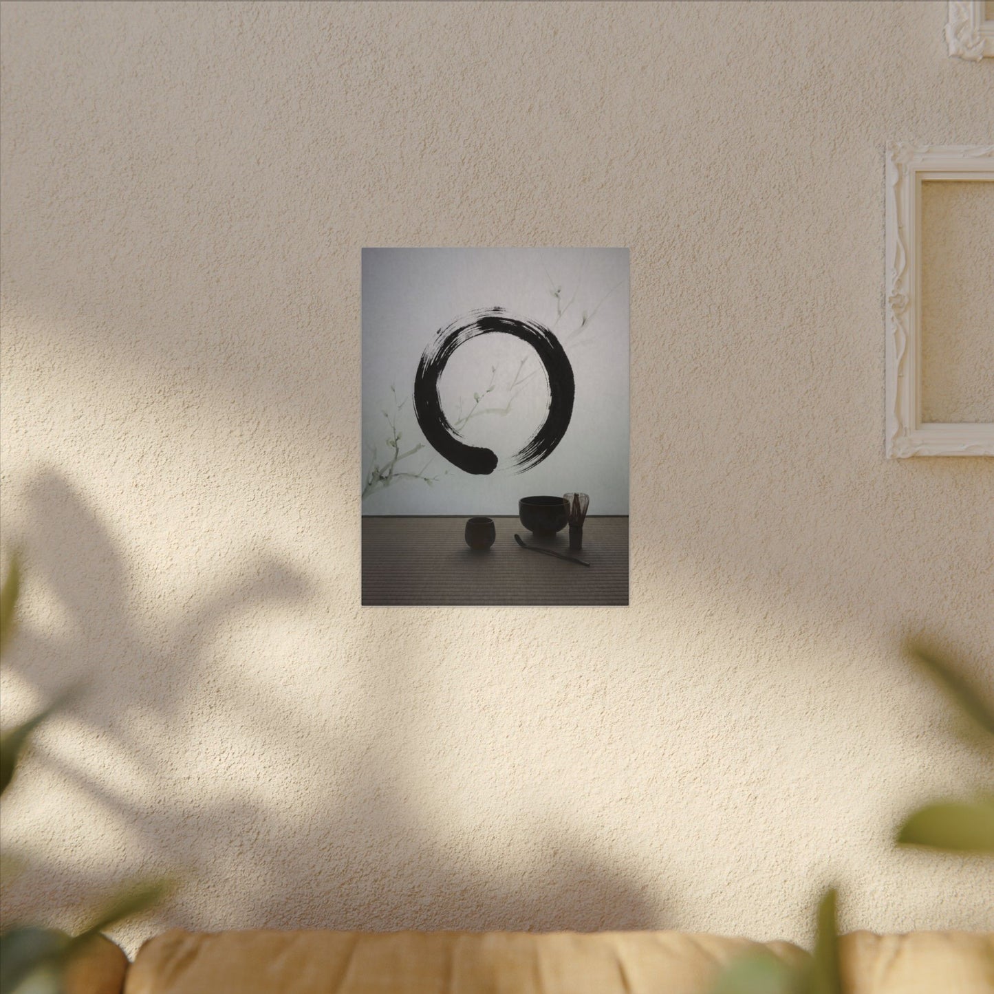 Tea Ceremony Enso Canvas Art | Peaceful Zen Art