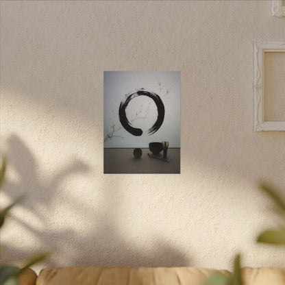 Tea Ceremony Enso Canvas Art | Peaceful Zen Art