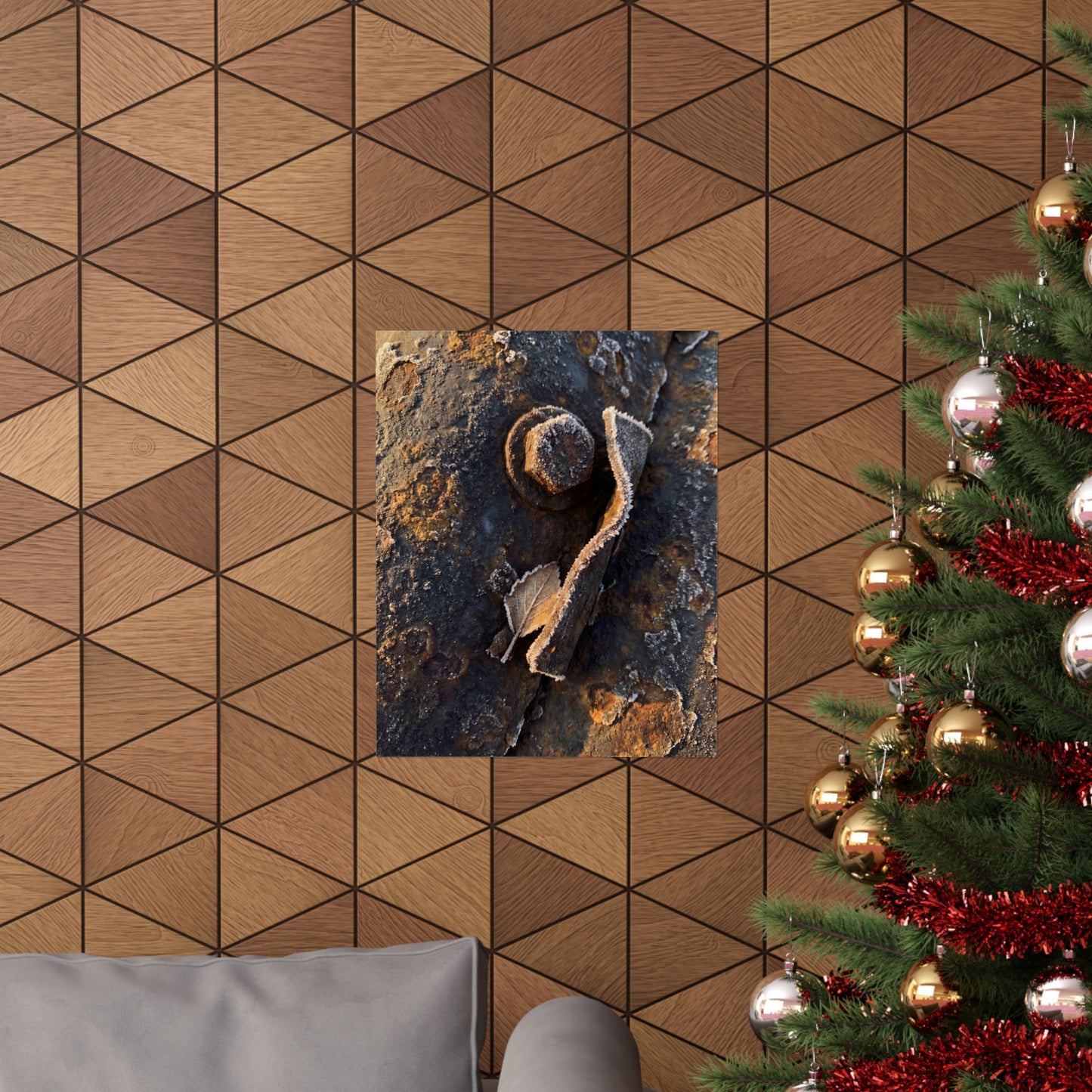 Golden Hour Rust Patina Wall Art Print - Dark Japandi Datsuzoku