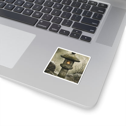 Ma Stone Lantern Sticker - Japandi Texture