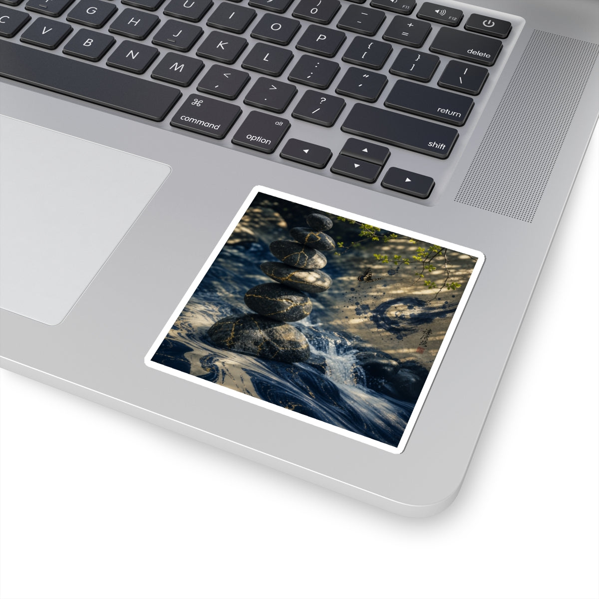 Philosophical River Stones Sticker - Broken Beauty Kintsugi