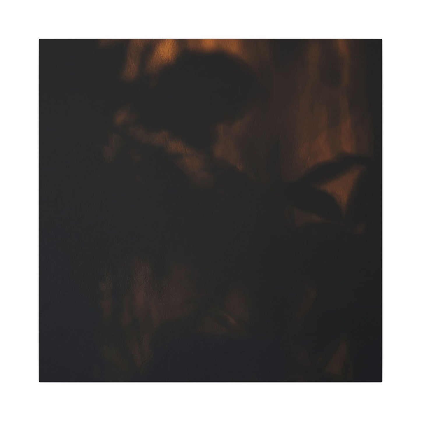 Shadow Play Summer Canvas Art | Dark Japandi Sophisticated Design