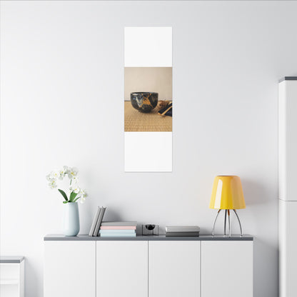 Kanso Tea Ceremony Canvas Art - Kintsugi Gold Vein Art Print