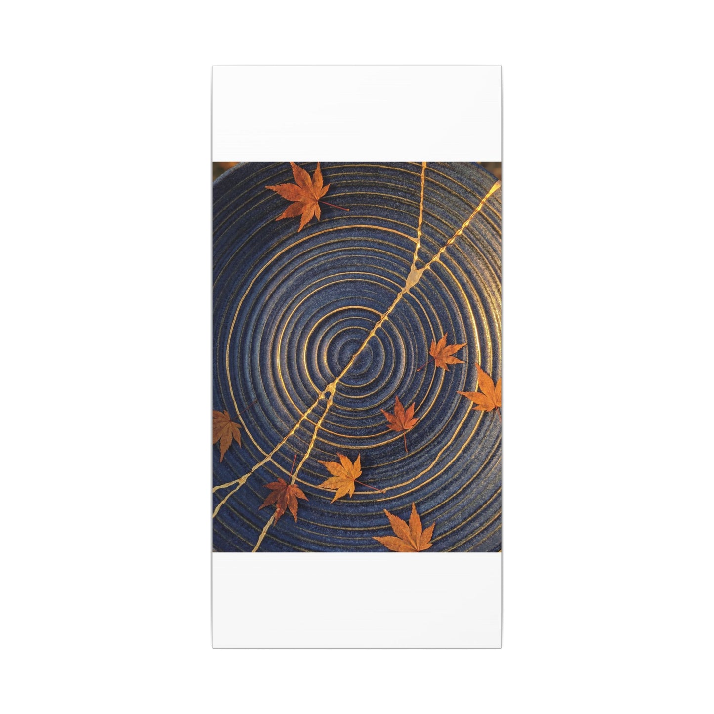 Water Ripple Gold Repair Canvas Art | Healing Kintsugi Art