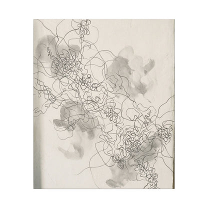 Summer Shadow Play Minimal Line Canvas Art | Earthy Decor