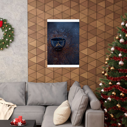 Philosophical Rust Patina Wall Art Print - Gold Repair Kintsugi