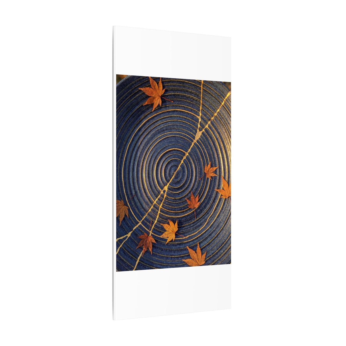 Water Ripple Gold Repair Canvas Art | Healing Kintsugi Art