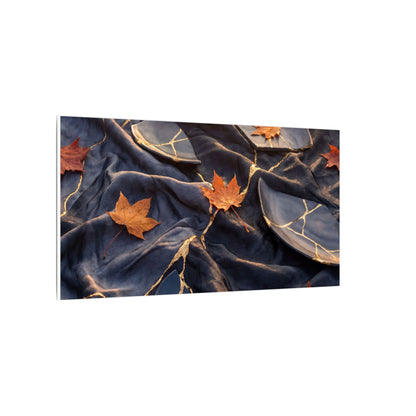 Golden Hour Silk Drape Canvas Art - Kintsugi Shibui