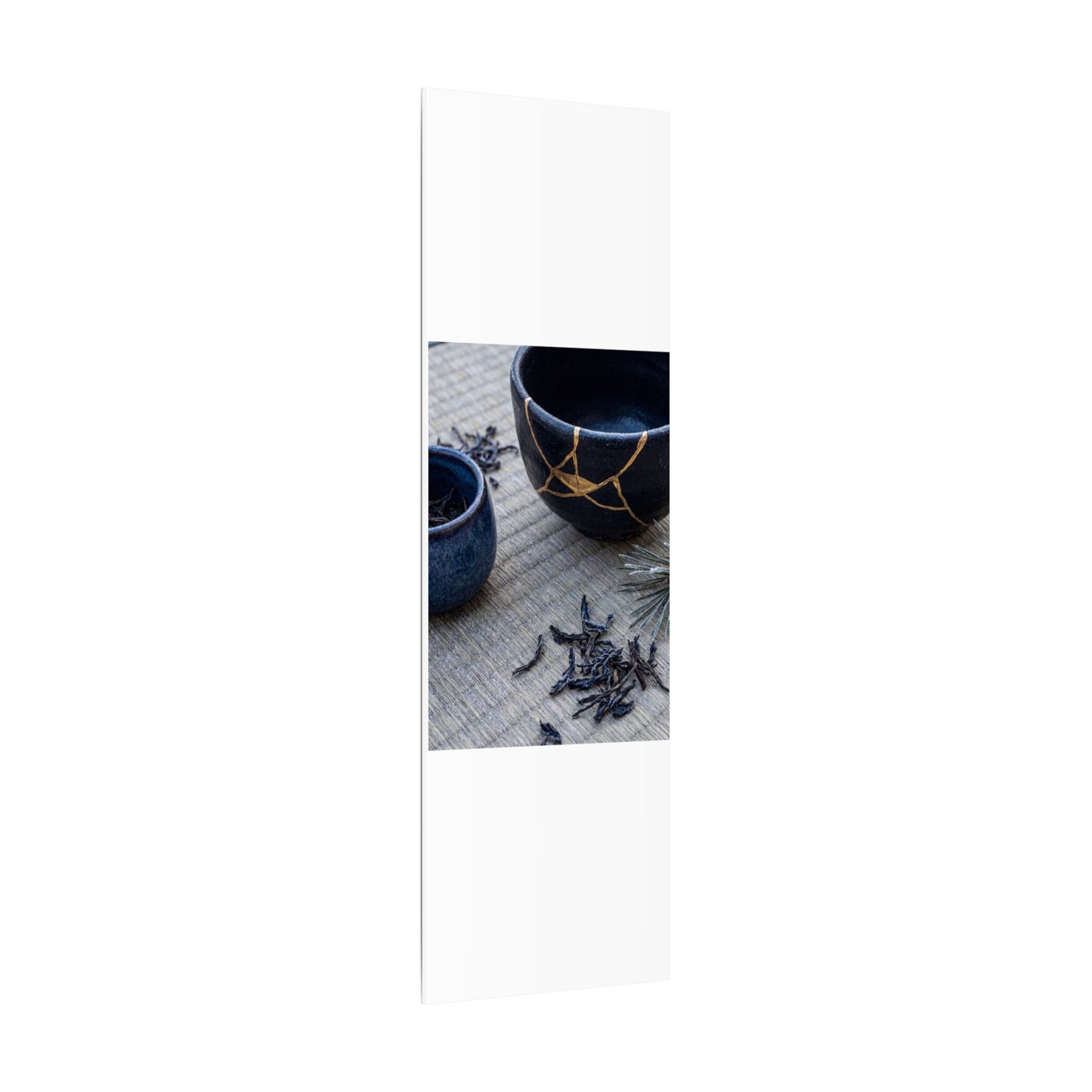 Kintsugi Tea Ceremony in Overcast | Gold Vein Canvas Art