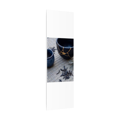 Kintsugi Tea Ceremony in Overcast | Gold Vein Canvas Art