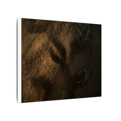 Candlelight Shadow Play Canvas Art - Dark Japandi Ma