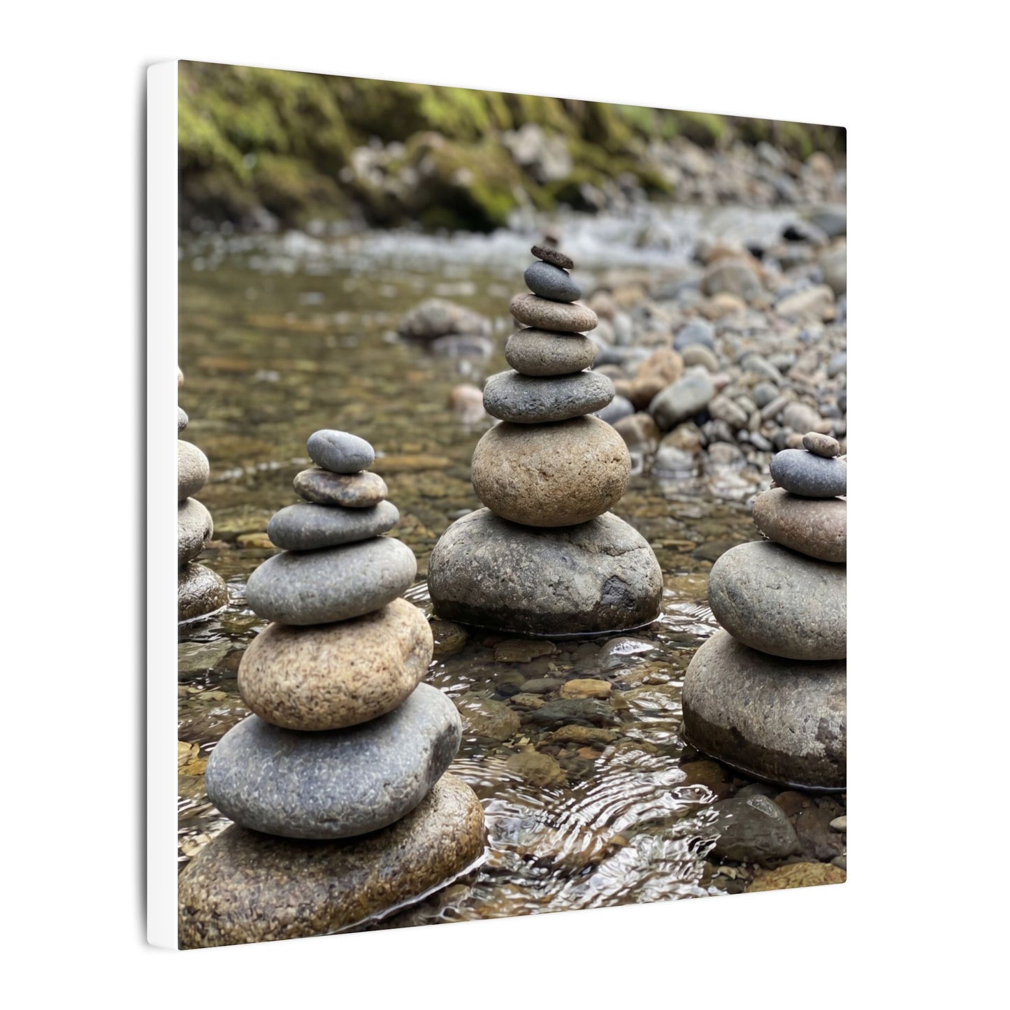 Bamboo Grove Winter Canvas Art | Zen Serene Design