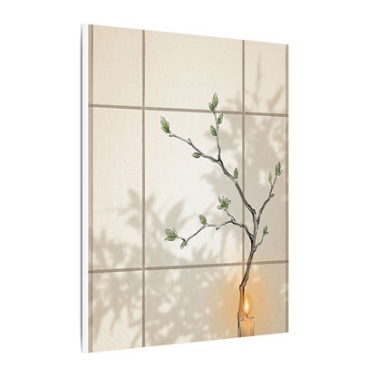 Shoji Screen Spring Canvas Art | Japandi Cozy Design