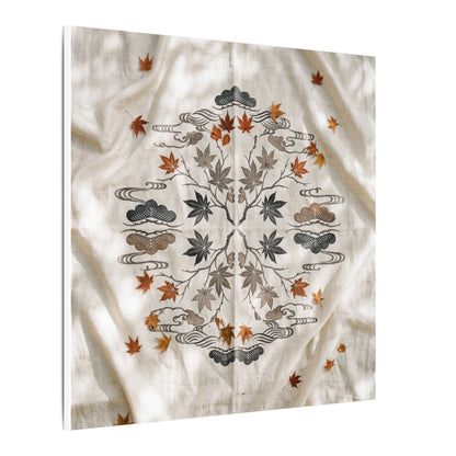 Elegant Silk Drape Canvas Art - Japanese Pattern Japandi