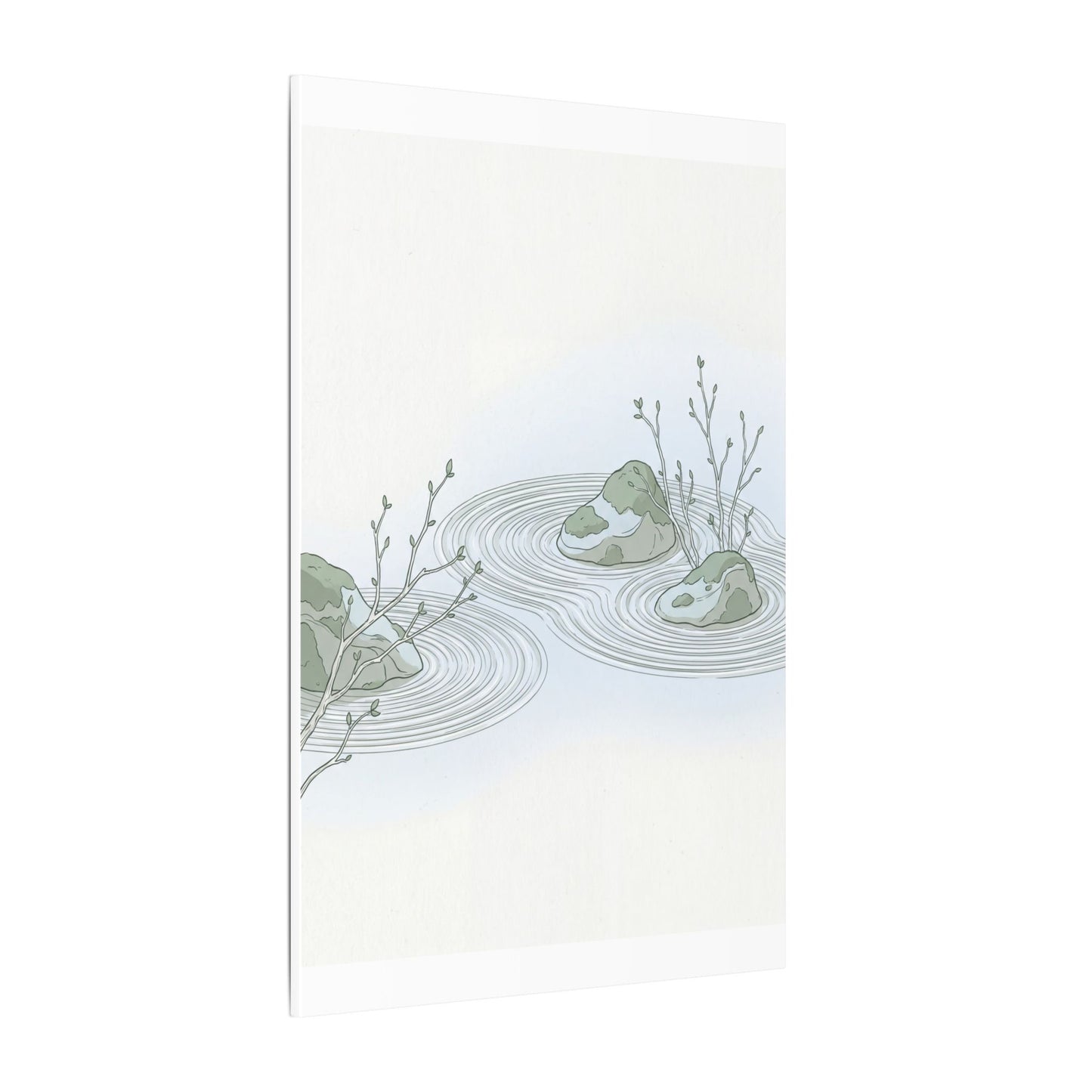 Moonlight Rock Garden Canvas Art - Japandi Ma