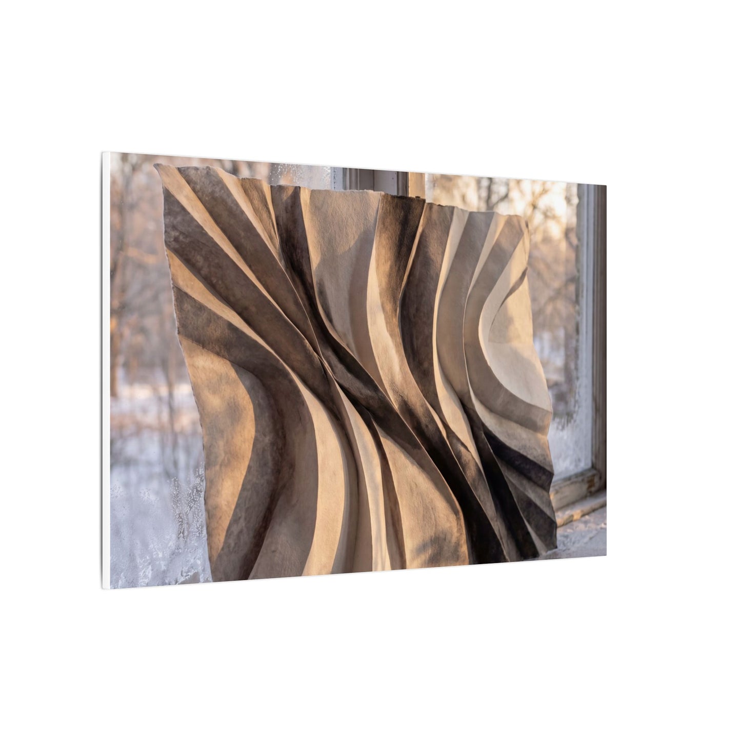 Mono No Aware Paper Fold Canvas Art - Japandi Minimal Line