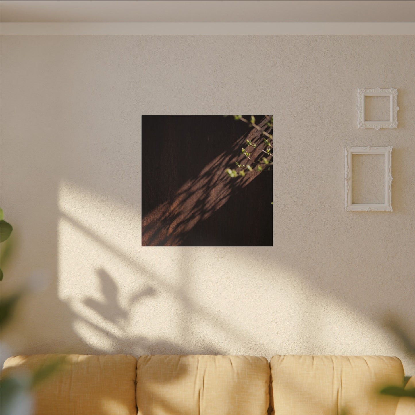 Rust Patina Moody Minimal Canvas Art | Sophisticated Dark Japandi Art