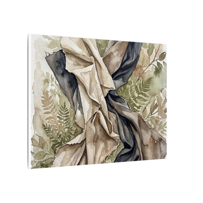 Silk Drape Summer Canvas Art | Japandi Cozy Design