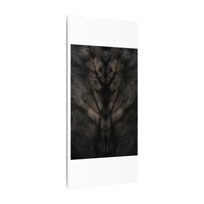 Seijaku Shadow Play Canvas Art - Dark Japandi Charcoal Ink
