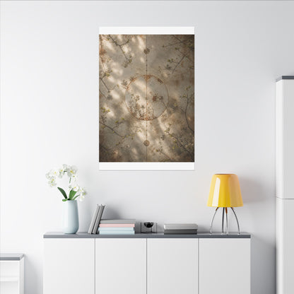 Japandi Rust Patina in Dappled | Japanese Pattern Canvas Art