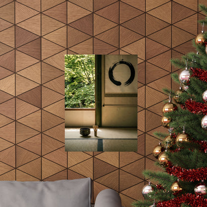 Zen Tea Ceremony in Dappled | Enso Wall Art Print