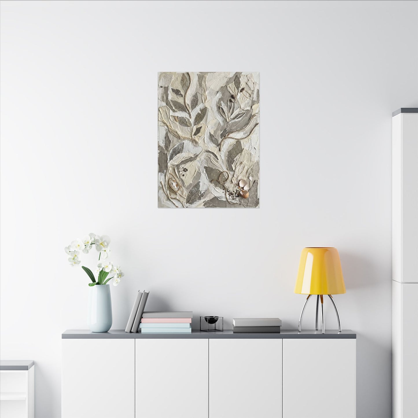 Japandi Textured Canvas Art