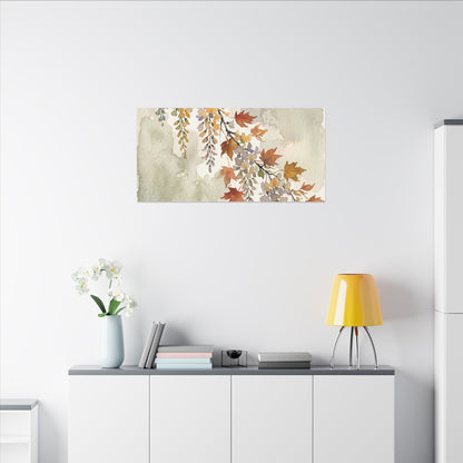 Ma Wisteria Canvas Art - Japandi Watercolor