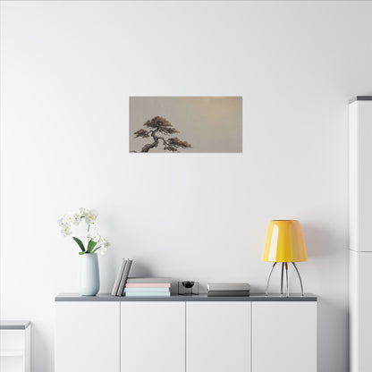 Pine Tree Canvas Art | Autumn Zen Karesansui Art