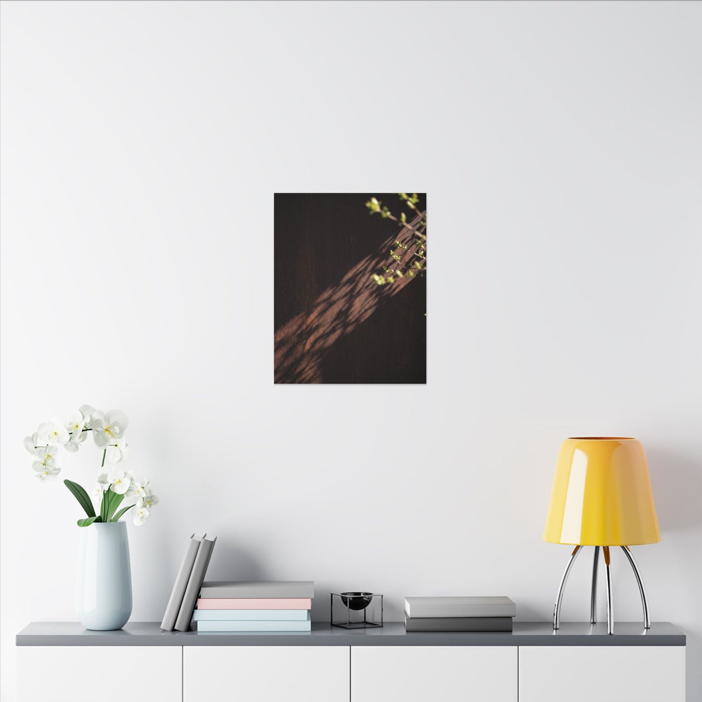 Rust Patina Moody Minimal Canvas Art | Sophisticated Dark Japandi Art