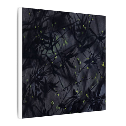Shadow Play Spring Canvas Art | Dark Japandi Atmospheric Design