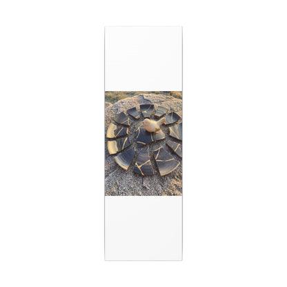 Golden Hour Broken Pottery Canvas Art - Kintsugi Datsuzoku