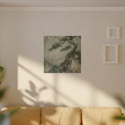 Fukinsei Pine Tree Canvas Art - Japandi Texture