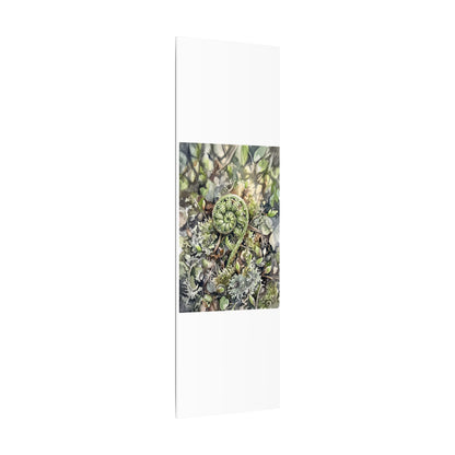 Fern Unfurling Spring Canvas Art | Japandi Neutral Design