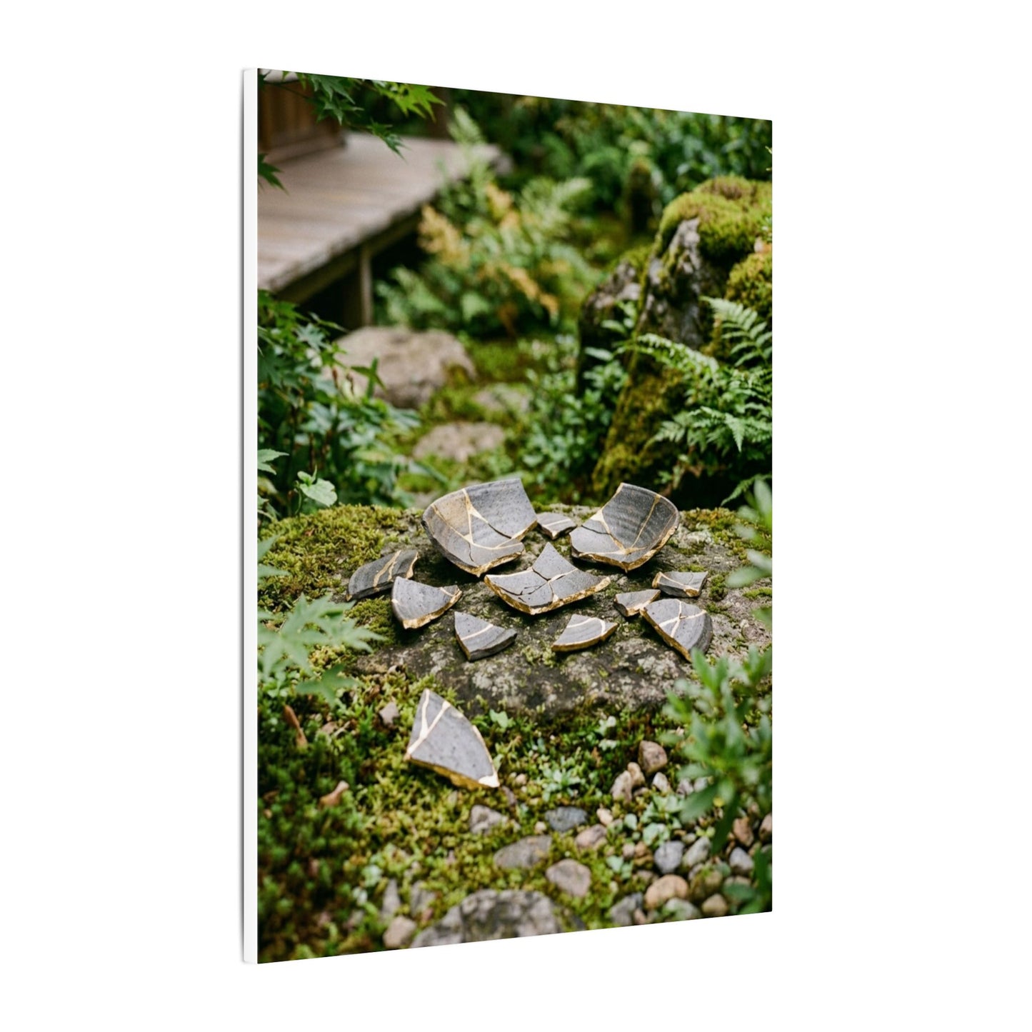 Summer Broken Pottery Gold Repair Canvas Art | Resilient Decor