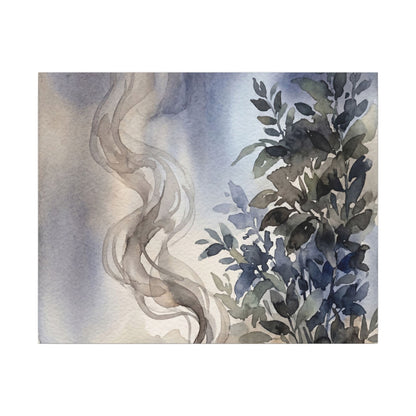 Incense Smoke Summer Canvas Art | Japandi Cozy Design