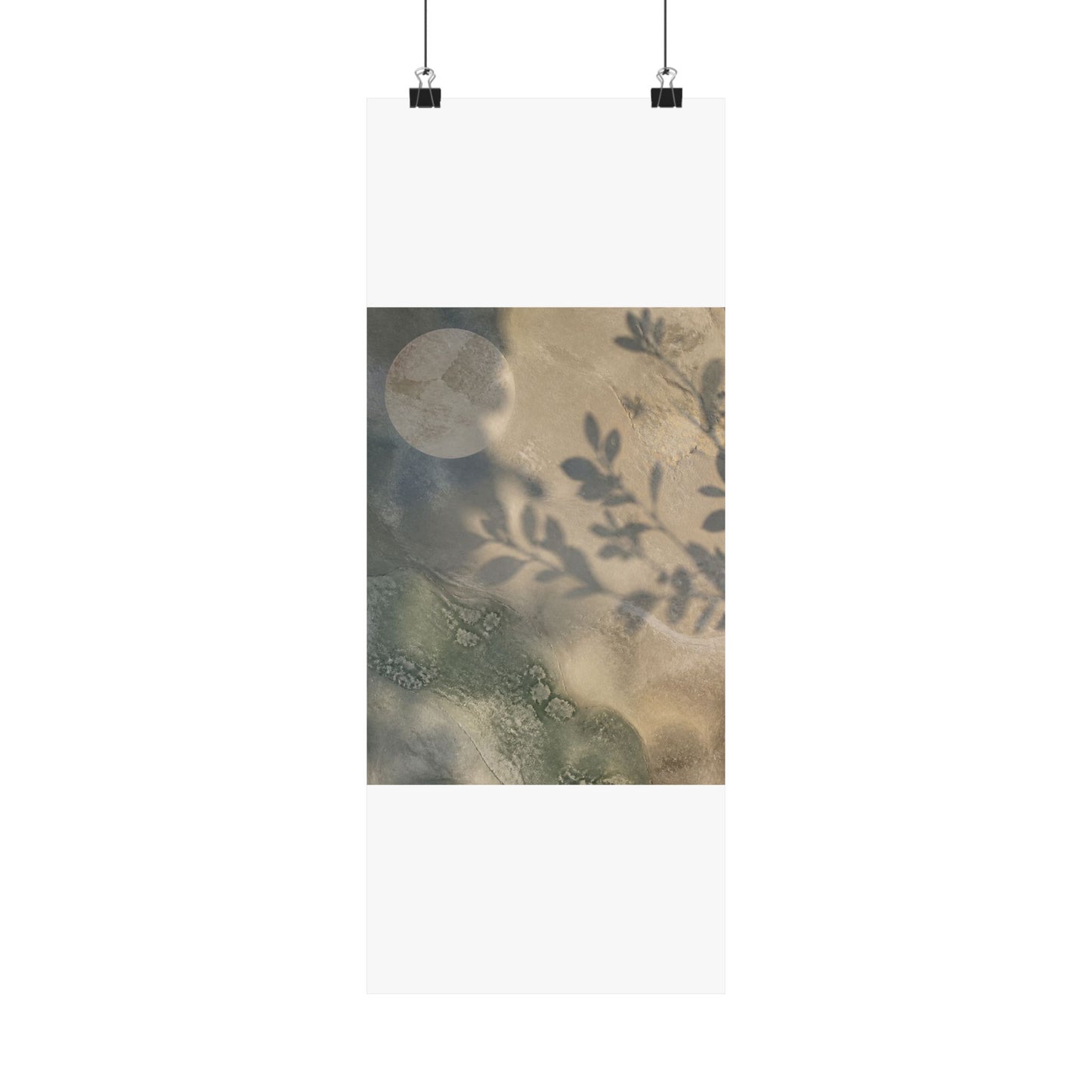 Winter Shadow Play Texture Wall Art Print | Cozy Decor