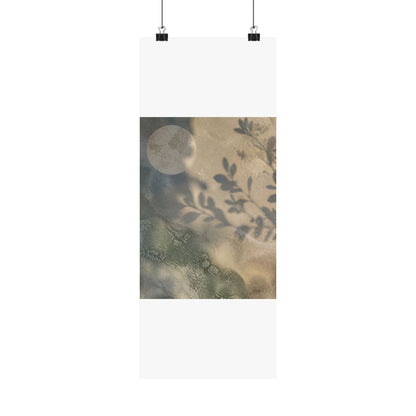 Winter Shadow Play Texture Wall Art Print | Cozy Decor